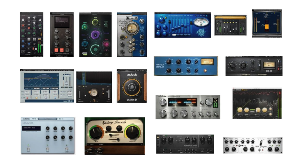 Copertina di un plug-in pack creato da Offchronicle Sound per la produzione musicale digitale